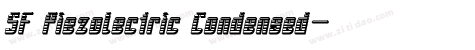 SF Piezolectric Condensed字体转换